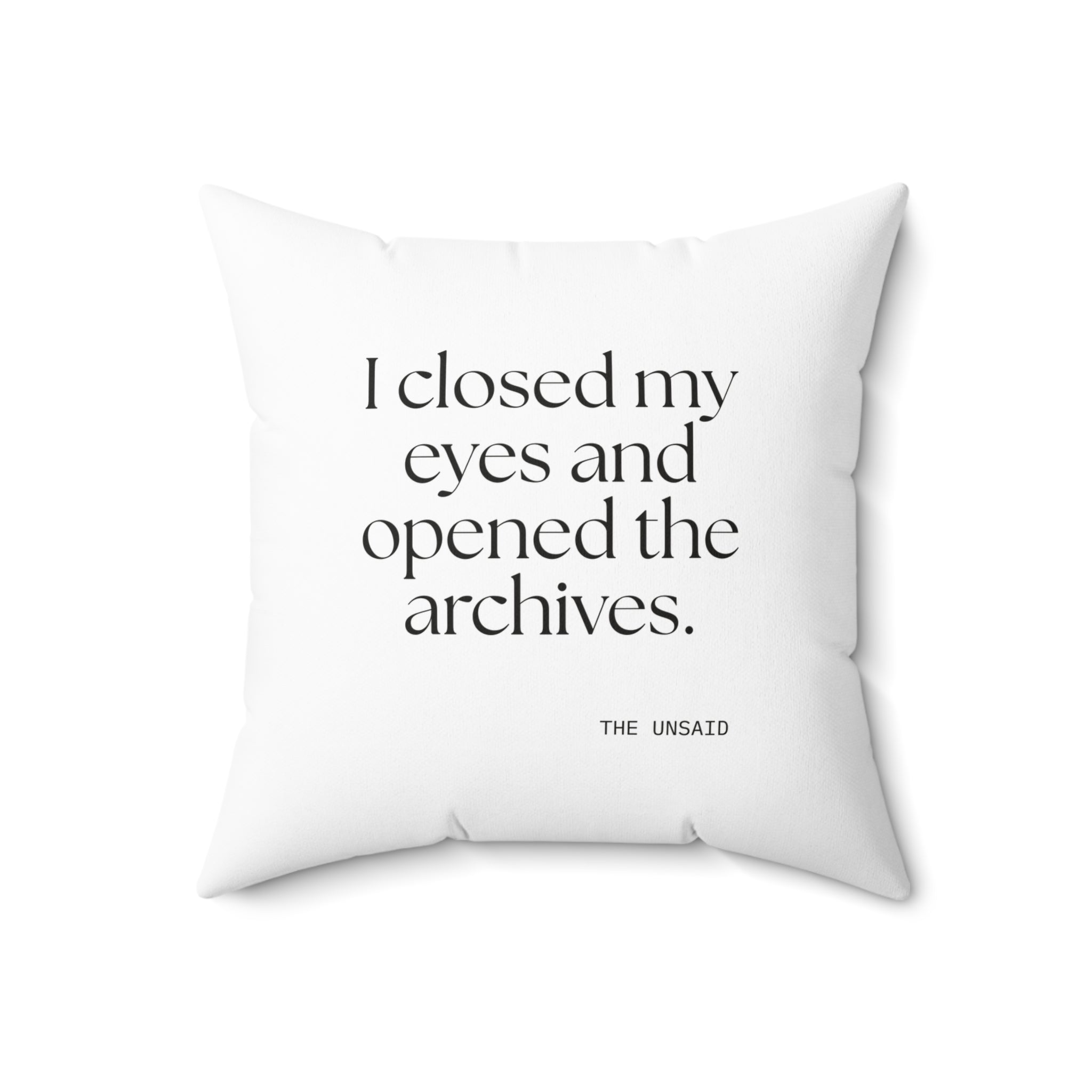 I closed my eyes and opened the archives - Throw Pillow - For Overthinkers