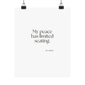 My peace has limited seating - Poster - For Introverts