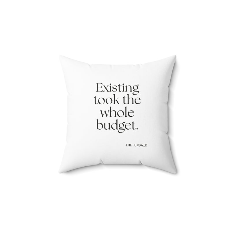 Throw Pillow — Existing took the whole budget.