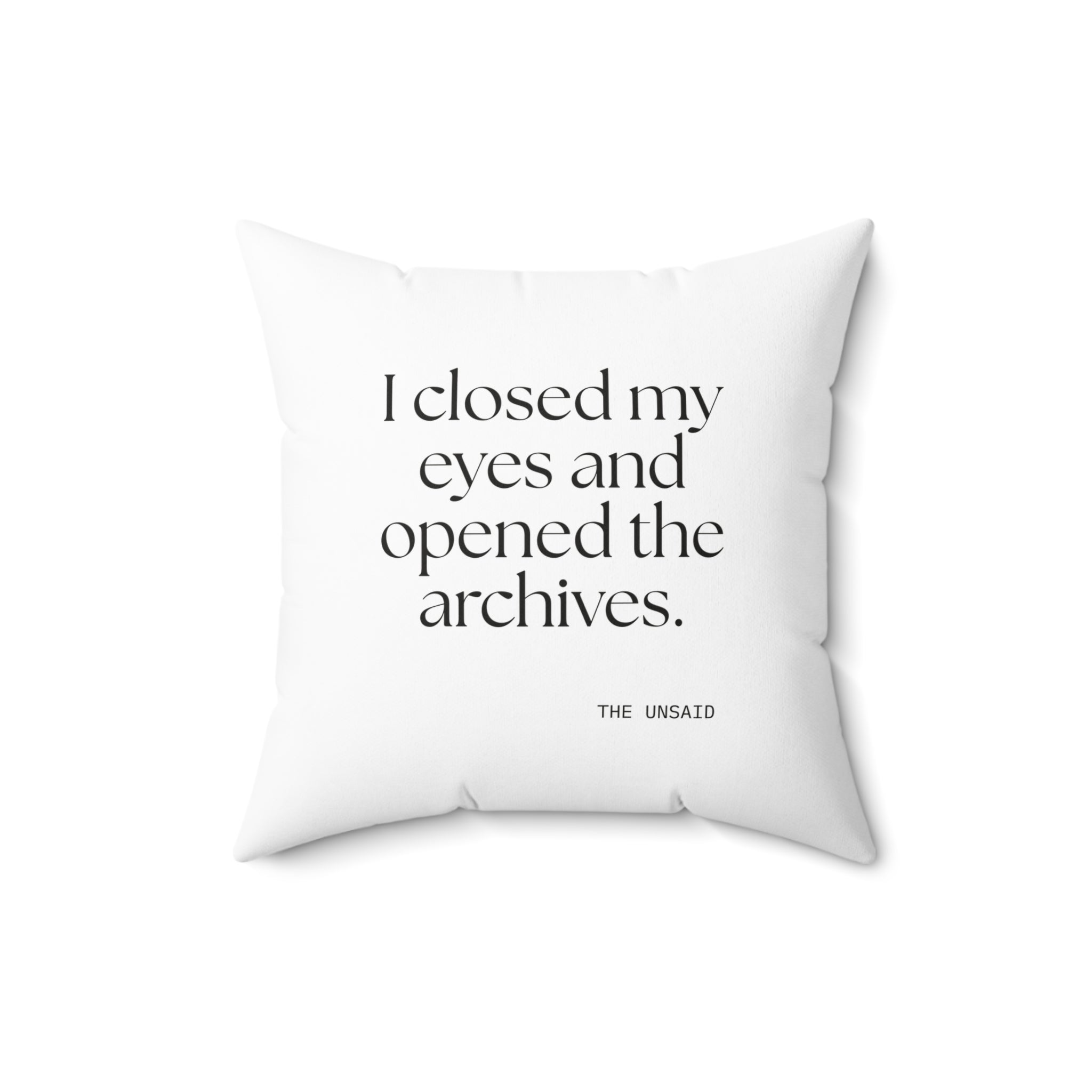 I closed my eyes and opened the archives - Throw Pillow - For Overthinkers