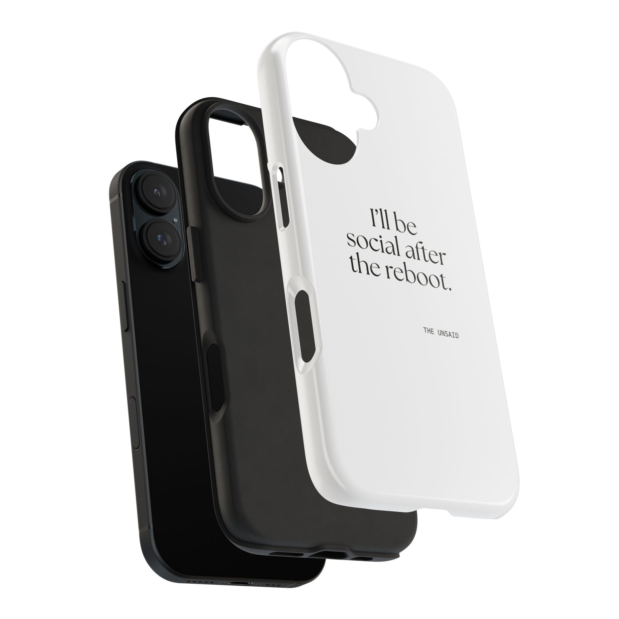 I’ll be social after the reboot - Tough Phone Case - For Introverts