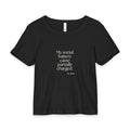 My social battery came partially charged - Baby Tee - For Introverts