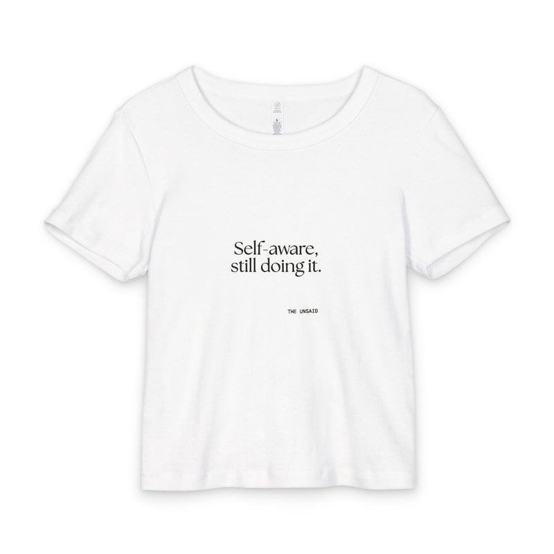 Baby Tee — Self-aware, still doing it.