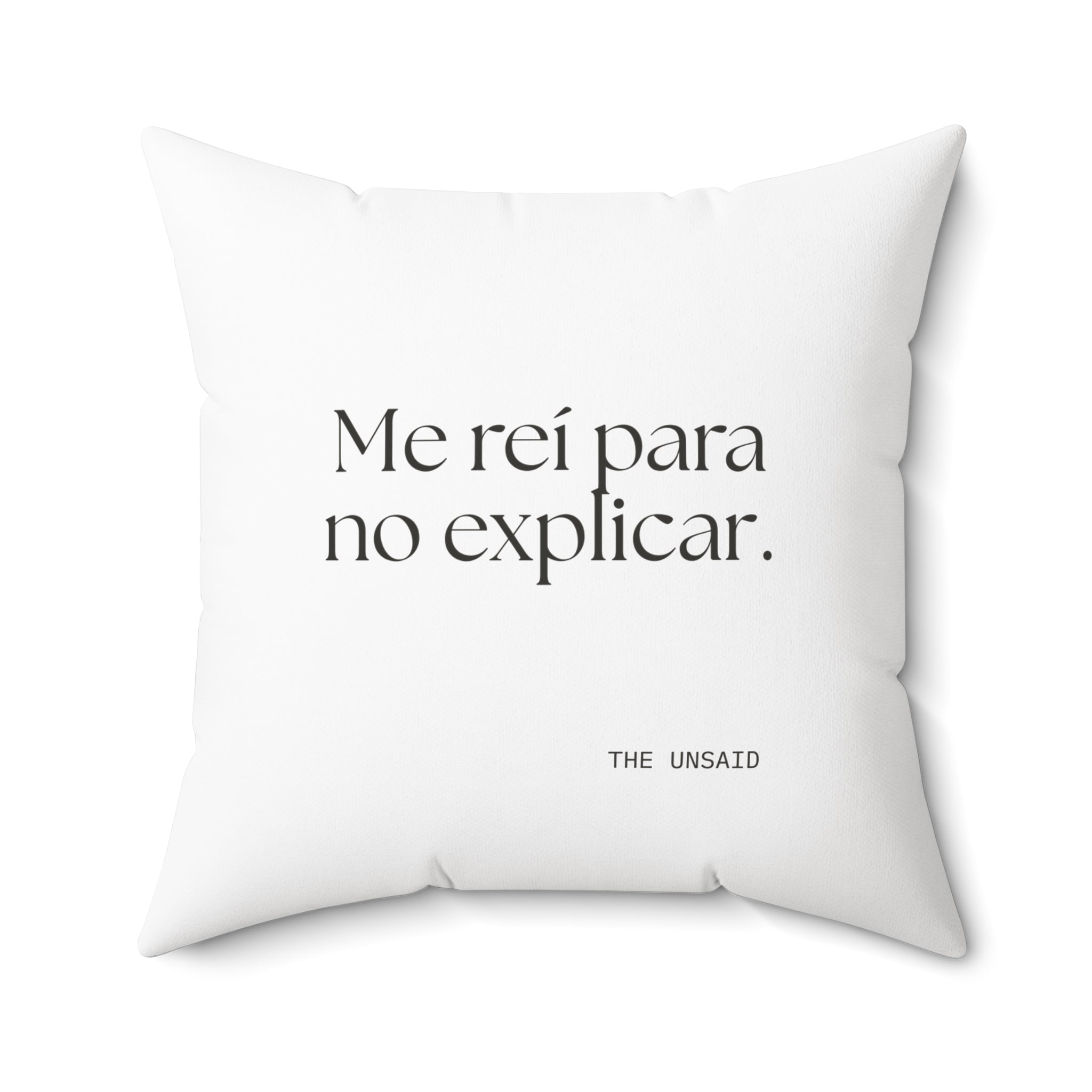 Me reí para no explicar - Throw Pillow - En Español