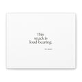 This snack is load-bearing - Canvas Print - Dry Humor