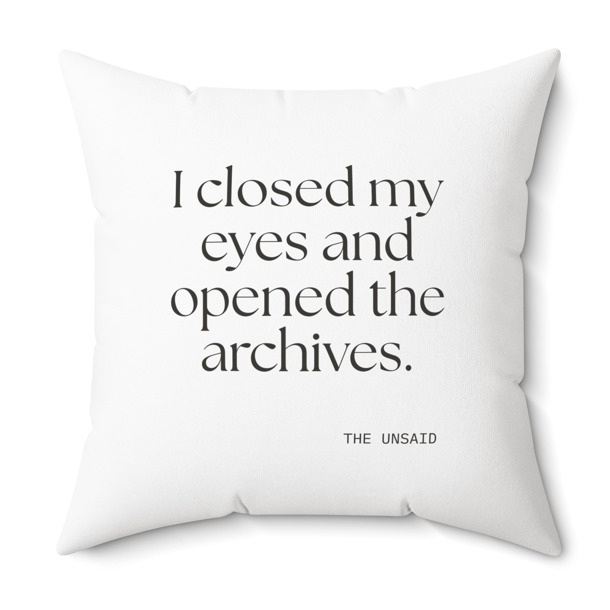 I closed my eyes and opened the archives - Throw Pillow - For Overthinkers