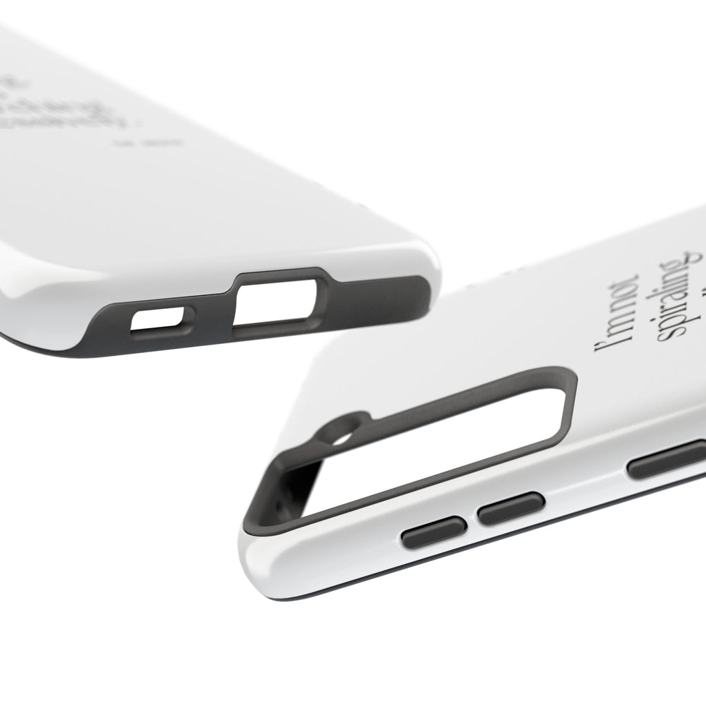 I’m not spiraling. I’m researching aggressively - Tough Phone Case - For Overthinkers