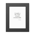 I made a list. That counts emotionally - Framed Print - Dry Humor