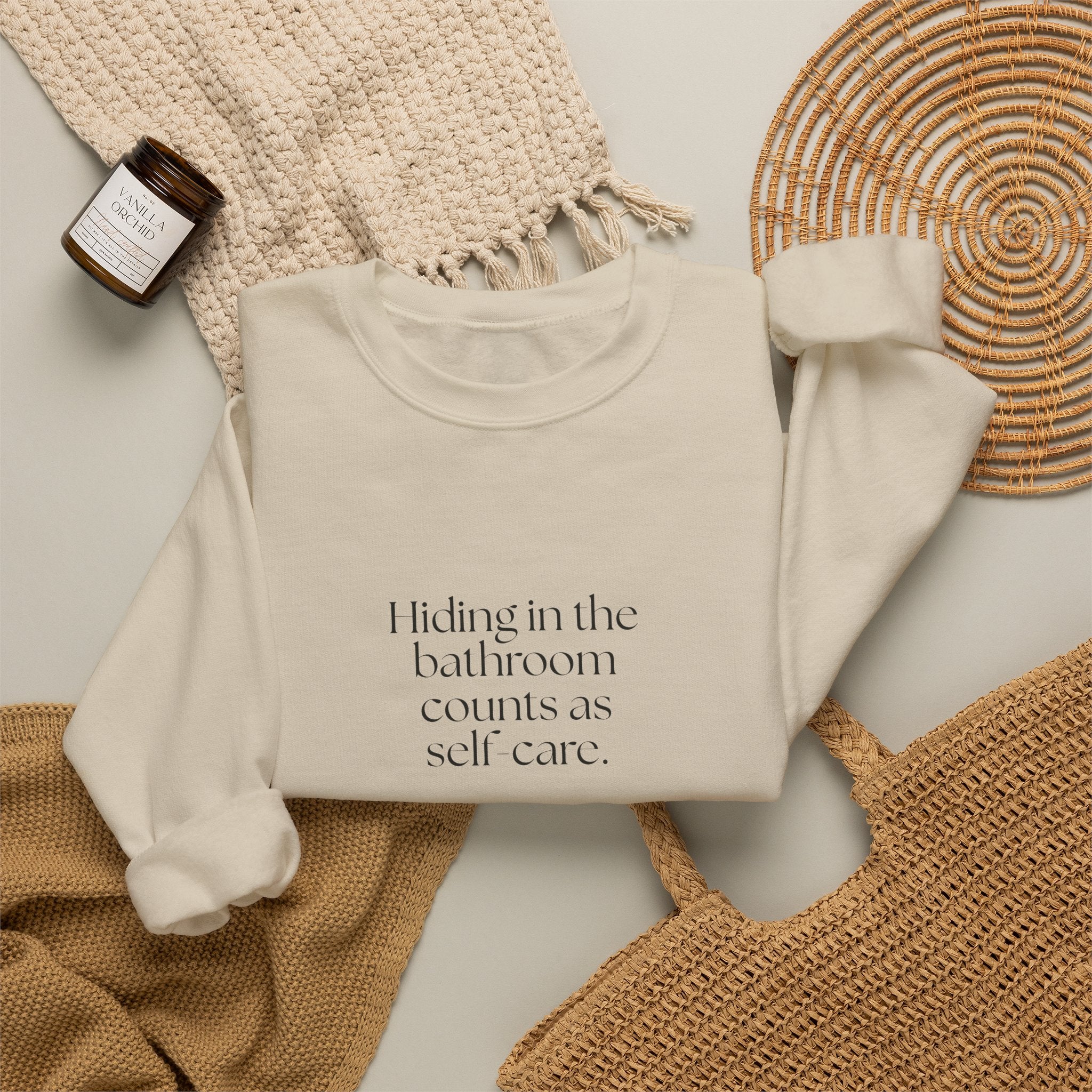 Hiding in the bathroom counts as self-care - Sweatshirt - For Introverts
