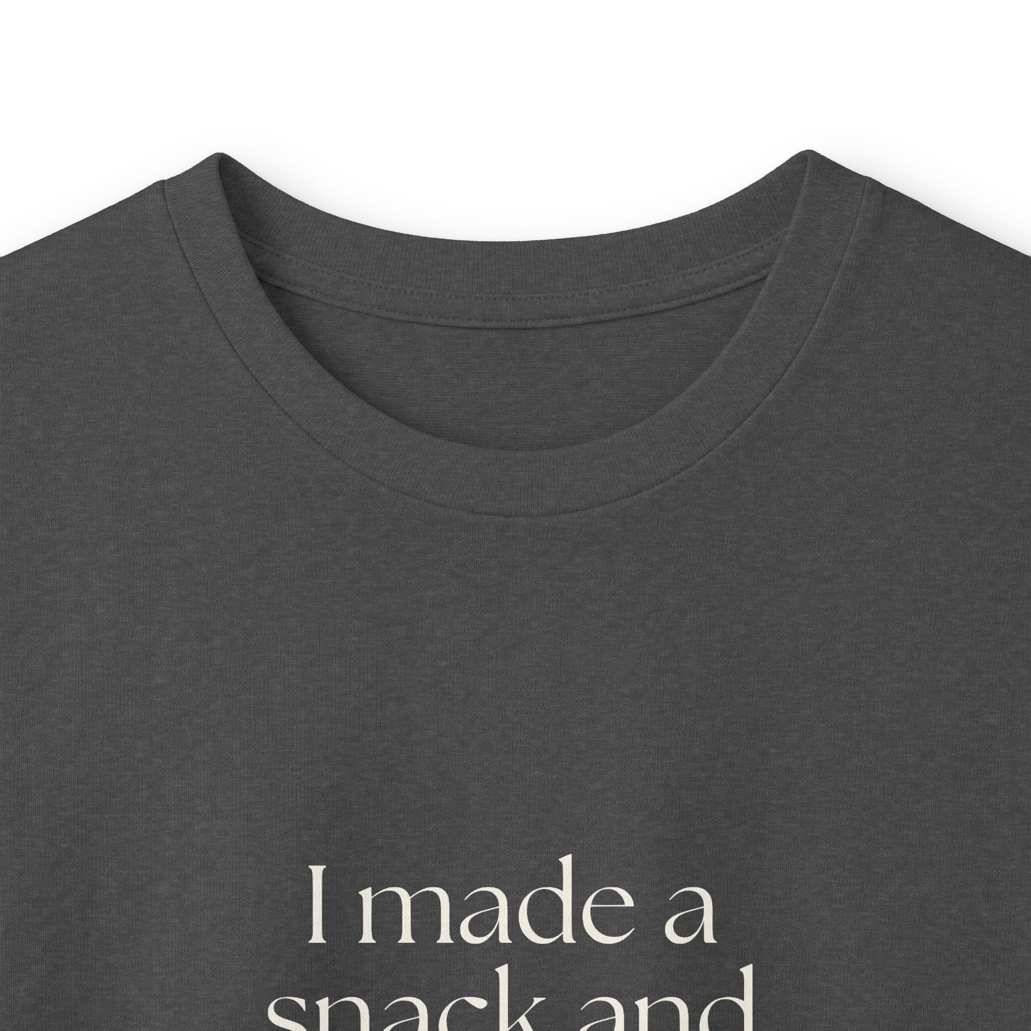 I made a snack and called it a plan - Long Sleeve Shirt - Dry Humor