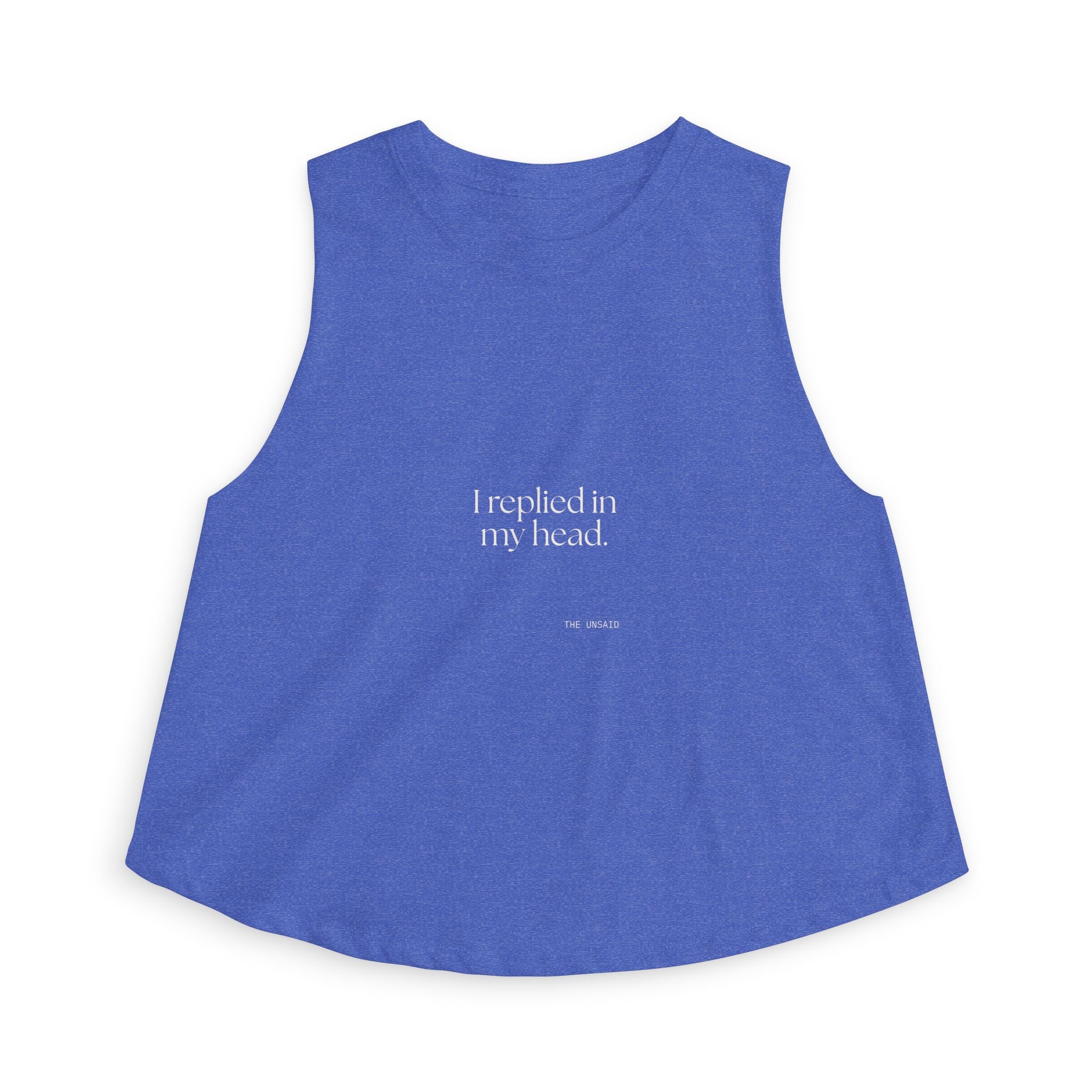 I replied in my head - Crop Top - For Overthinkers