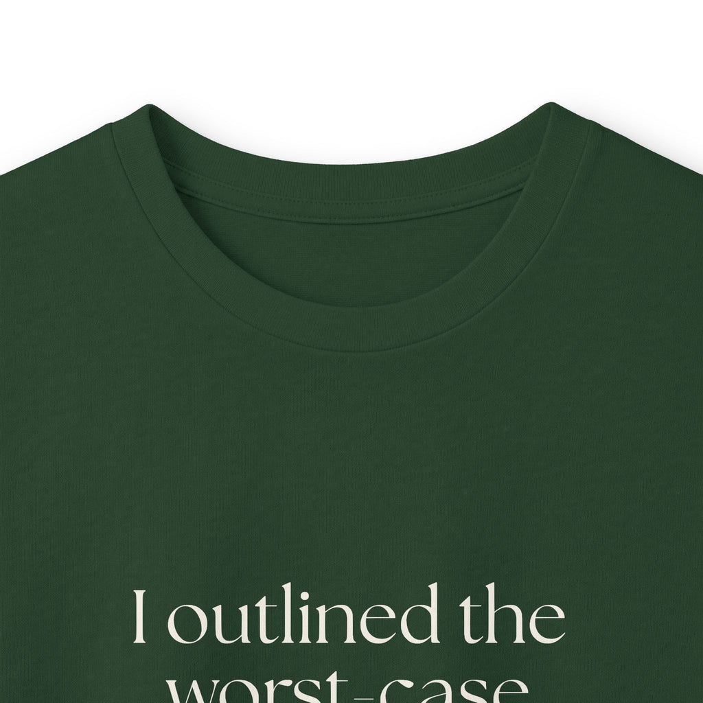 I outlined the worst-case scenario. Twice - Long Sleeve Shirt - Dry Humor
