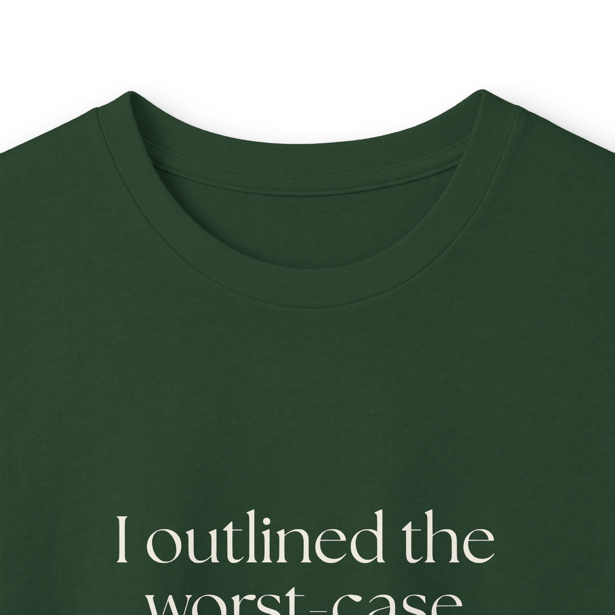 I outlined the worst-case scenario. Twice - Long Sleeve Shirt - Dry Humor